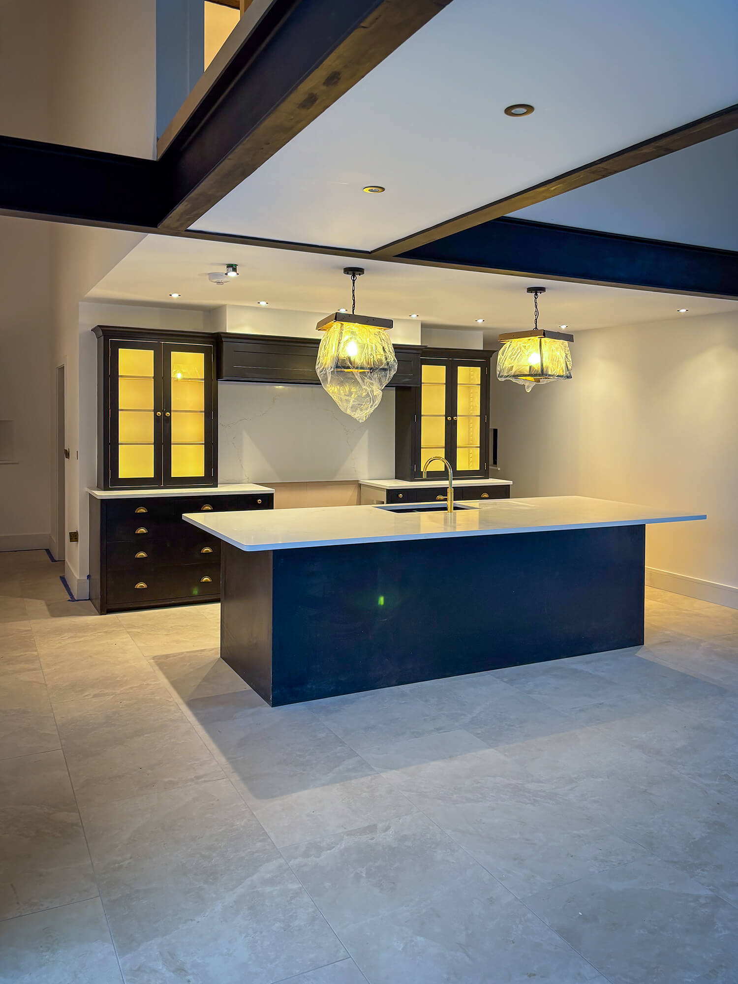 Interior lighting and kitchen electrical installation